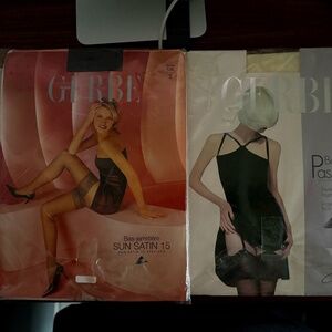 GERBE, lot of 2 pairs, Thigh-highs and Stockings, Size 2
